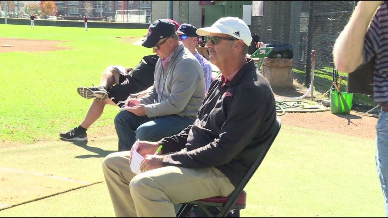 CMU Baseball Team Holds MLB Scout Day